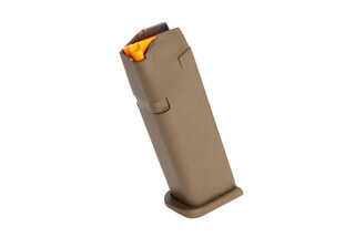 Glock G17 Gen 5 17-round 9mm steel reinforced polymer magazine with high visibility follower and ambi mag catch cuts